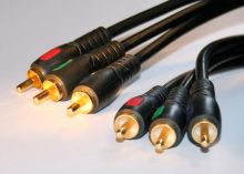 Visit 3m RGB Component Video Cable GOLD Connectors