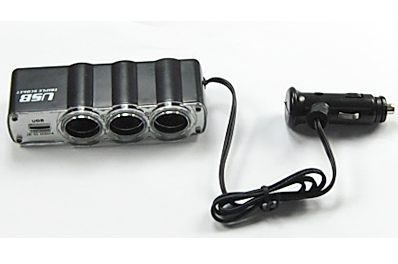 Visit Cigarette Lighter Socket Triple Adapter