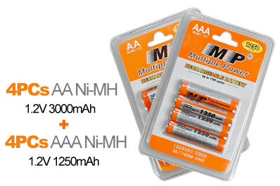 Visit High Capacity MP Rechargeable Ni-MH Batteries