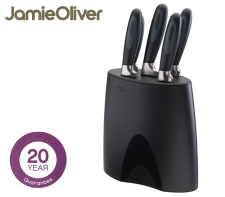 Visit Jamie Oliver 5 Piece Knife Block Set