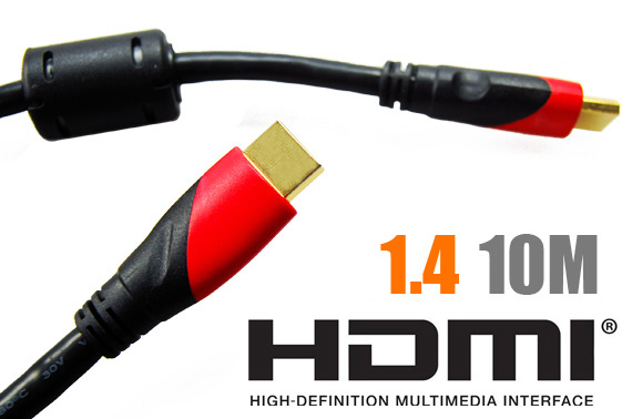 Visit 10M HDMI V1.4b Cable with Gold Plated Connectors and Filter