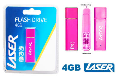 Visit LASER 4GB USB Flash Drive