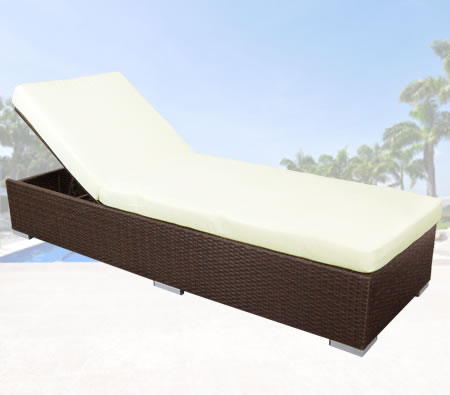 Visit Rattan Adjustable Lounge Bed