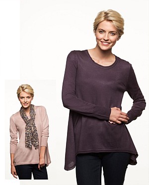 Visit Capture Drapey hem Tunic