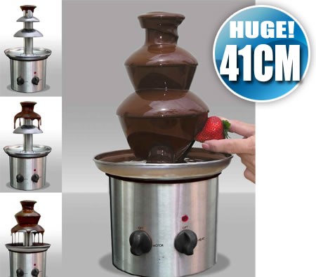 Visit Chocolate Fondue Fountain Stainless Steel