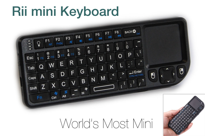 Visit Rii 2.4Ghz Mini Elegance Handheld Wireless Keyboard