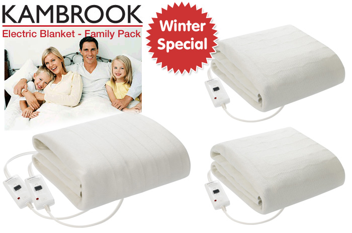 Visit Kambrook Snugasabug Electric Blanket Family Pack KEBFAM