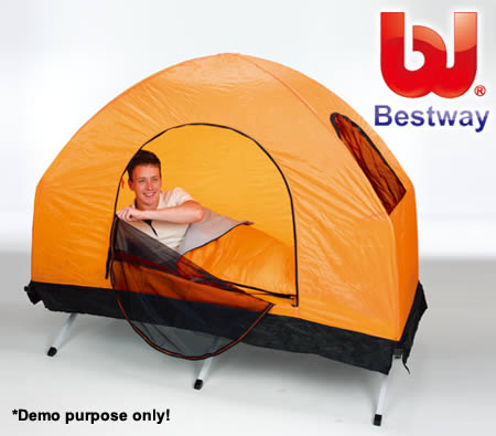 Visit Bestway 4-in-1 Fold and Rest Inflatable Camping Bed