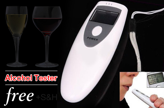 Visit Alcohol Breath Tester with Digital Display