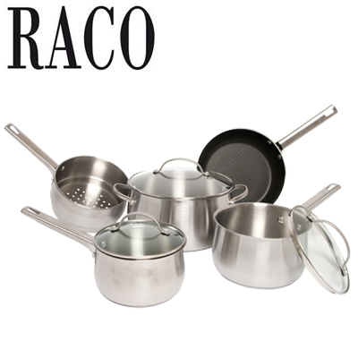 Visit Raco 5-Piece Stainless Steel Cookware Set