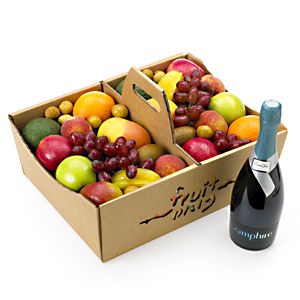 Visit Classic Fruit Gift Basket & Zamphire Sparkling Wine