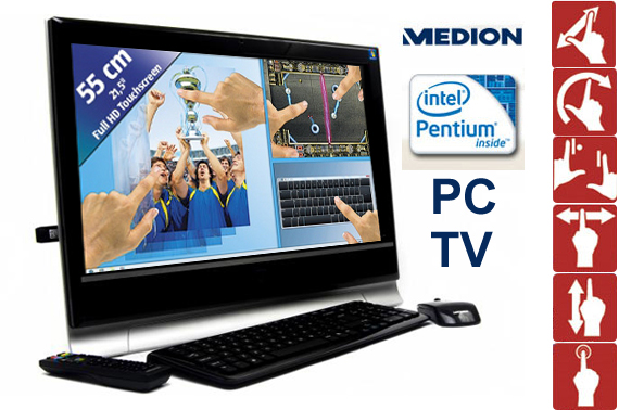 Visit Ex-Demo Medion AKOYA P4020 D All-In-One PC/Entertainment Centre with Multi-touch Widescreen Display