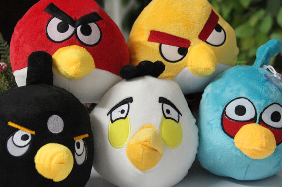 Visit 5 Angry Birds - Red Yellow Blue White Black