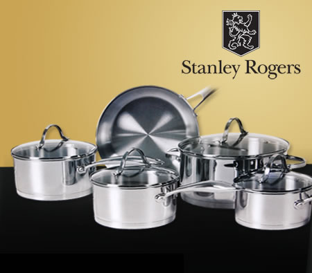 Visit Stanley Rogers Contempo 5 Piece Stainless Steel Cookware Set