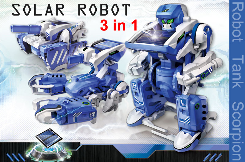 Visit Solar Robot - 3 in 1 Educational DIY Solar Kit