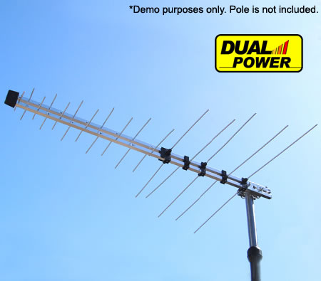 Visit DUAL POWER 32 Element Outdoor TV UHF & VHF FM Digital Antenna Aerial