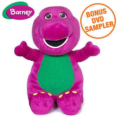 Visit Hug Me Friend Barney the Dinosaur Plush Toy w/ DVD