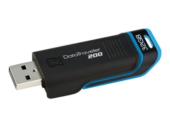 Visit Kingston DataTraveler 200 Black - 32GB USB Flash Drive