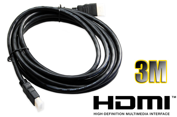 Visit Quality 3m Gold Plated HDMI Cable