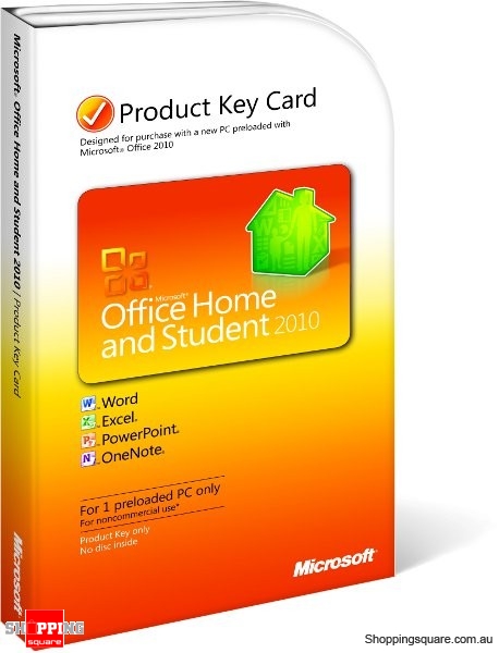 Visit Microsoft Office Home & Student 2010- Product Key Card