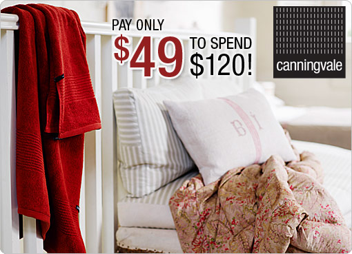 Visit $120 voucher at Canningvale's on-line store