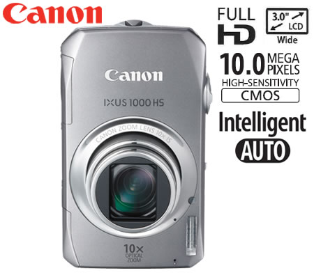 Visit Canon IXUS 1000 HS 10 Megapixel 10x Optical Zoom Full HD Digital Camera