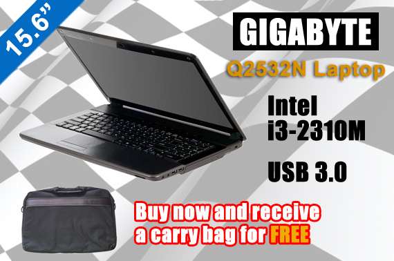 Visit Gigabyte Q2532M Notebook with Intel 2nd Generation Processor