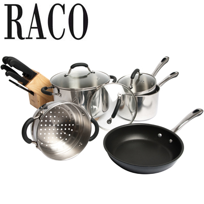 Visit Raco 6-Piece S/Steel & Non-Stick Cookware Set