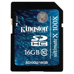 Visit Kingston SD10G2-16GB 16GB SDHC Class 10 Memory Card