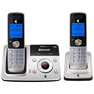 Visit 9950BT DECT C/less Phone Twin Pack w/Answering Machine and Bluetooth