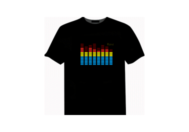 Visit Personal Embedded Glowing Equalizer for DIY Sound-activated LED Light T-shirt