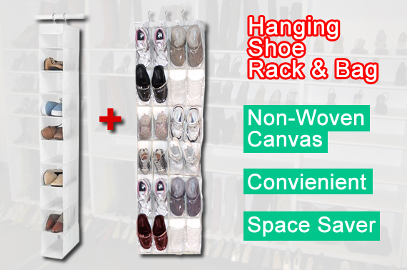 Visit Hanging Shoe Rack & Bag
