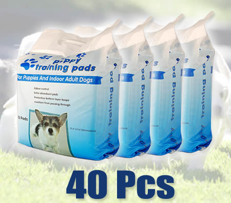 Visit Pack of 40 60 cm x 60 cm Puppy Training Pads for Puppies & Indoor Dogs