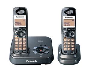 Visit Panasonic 5.8GHz Cordless Phone Twin Pack and Answering Machine