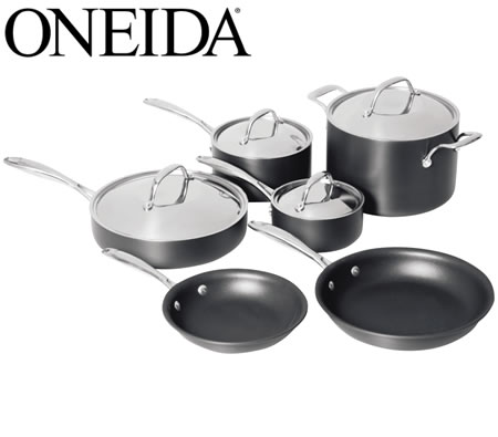 Visit Oneida 10 Piece Hard Anodized Non-Stick Cookware Set