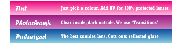 Pick a sunnies option