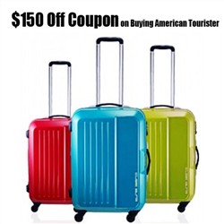 Visit $150 Off Coupn on Buying American Tourister Hard Case Luggage