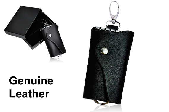 Visit Genuine Leather Foldable Key Pouch