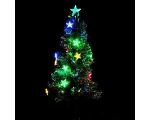 Visit Dual Colour Fibre Optic Green Christmas Tree 1.2m