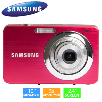 Visit Samsung 10.1MP Pink ST30 Compact Digital Camera
