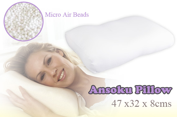 Visit Ansoku Pillow - Filled with Over 10 Million Air Beads