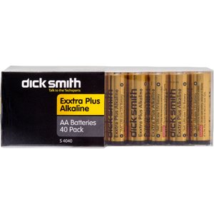 Visit Alkaline Battery AA 40Pk