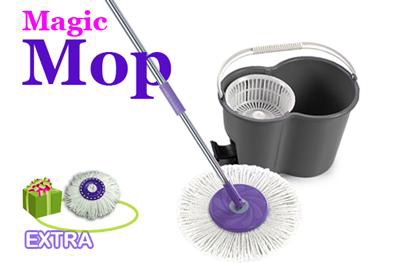 Visit 360 Degree Magic Mop with 2 Mop Heads