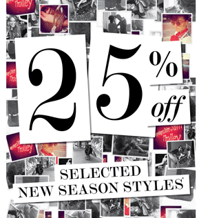 Betts coupons: 25% off selected new season styles