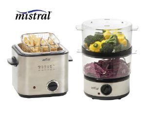 Visit Mistral Stainless Steel Deep Fryer & Steamer Combo Pack