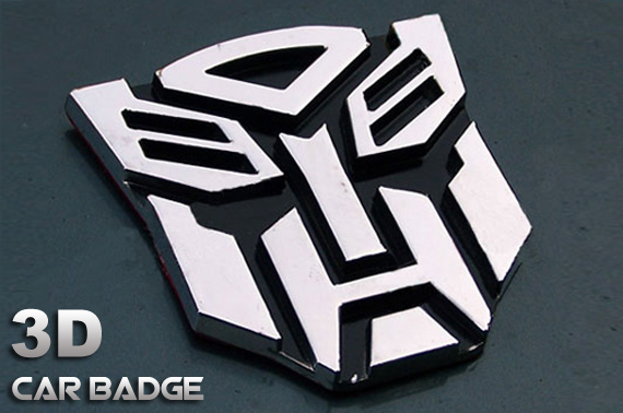 Visit 3D Transformer Autobot Car Badge
