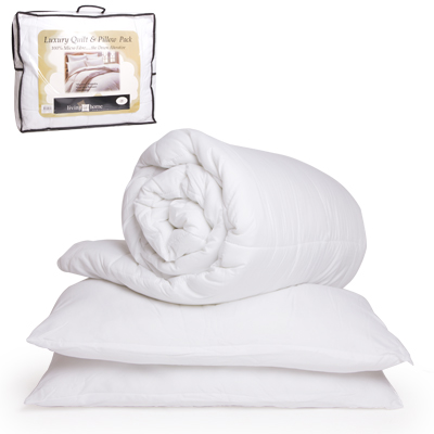 Visit Microfibre Quilt & Pillow Pack - Queen