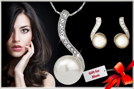 Groupon coupons: Pearl Jewellery Pieces with Swarovski® ELEMENTS, Delivered