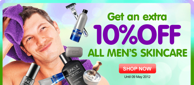 Strawberrynet coupons: 10% off men's skincare
