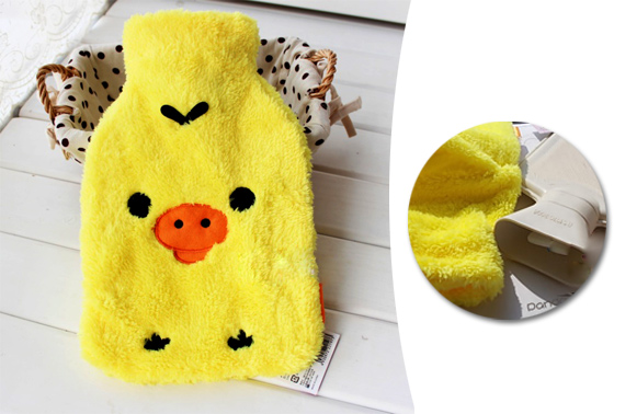 Visit Hot Water Bottle with Comfortable Cover